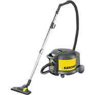 Whisper Vac, Quiet, anti-tilt dry vacuum.