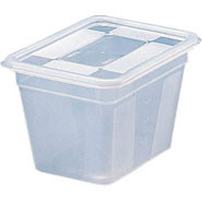 Modulus Heavy Duty Container, 1/6 one sixth gastronorm size. 150mm deep. Pack quantity 6.