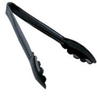 Tongs, Black. 230mm length.