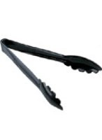 Tongs, Black. 300mm length.