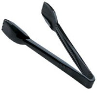 Carlisle Food Tongs, Black. 210mm length.