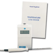 Therma 20 Thermometer and Log Book, Hand held thermistor thermometer & free temperature log book.