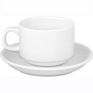 Athena Stacking Tea Cup And Saucer Combo