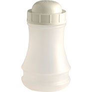 Plastic Salt Shaker, 13.5 x 7.5cm.