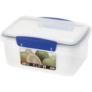 Klip It Storage Container, 1 litre. 17.5 x 11.7 x 8cm.