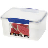 Klip It Storage Container, 3 litre. 23.5 x 17 x 12cm.