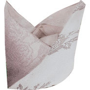 Roslin Woven Rose - White, Napkin. 559 x 559mm. Pck 10 ).