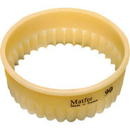 Fluted Round Pastry Cutter, 80mm diameter. Sold singly.