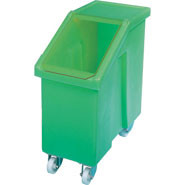 Mobile Ingredient Bin, Green. 65 litre capacity.