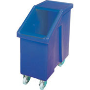 Mobile Ingredient Bin, Blue. 65 litre capacity.