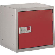 Cube Locker, Maroon door. 305 x 305 x 305mm.