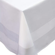 Plain Polyester - White, Tablecloth. 2286 x 2286mm (90 x 90"). 