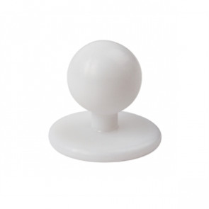 Spare Stud Buttons, White. Packet quantity 12