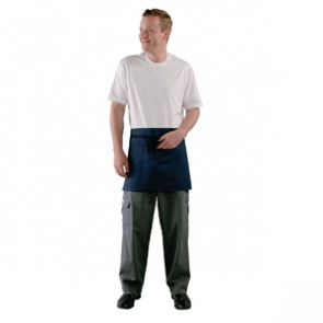 Uniform Works Short Bistro Apron Navy Blue