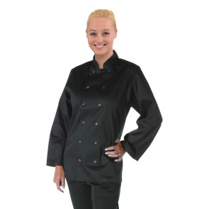 Whites Vegas Unisex Chefs Jacket Long Sleeve Black S