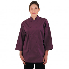 Colour By Chef Works Unisex Chefs Jacket Merlot S