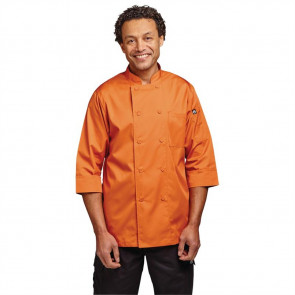 Colour By Chef Works Unisex Chefs Jacket Orange L