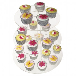 Acrylic 3 Tier Cupcake Stand