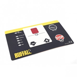 Control Panel Adhesive Label Buffalo Vac Pack Machine