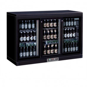 Apollo Triple Sliding Door Bar Display Bottle Cooler