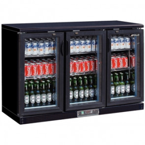 Apollo Triple Hinged Door Bar Display Bottle Cooler