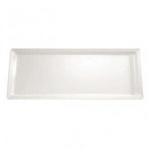 APS Pure White Rectangular Melamine Tray