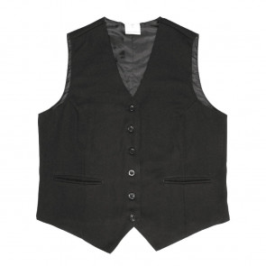 Ladies Black Waistcoat with Black Buttons 18