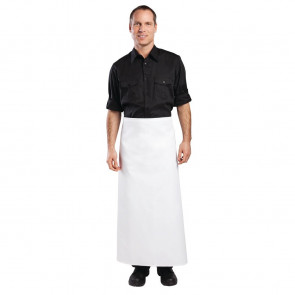 Long Bistro Apron White