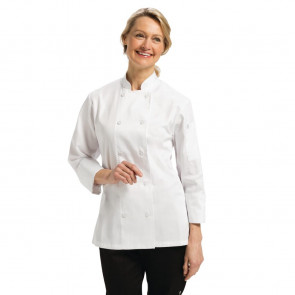 Chef Works Marbella Womens Executive Chefs Jacket White XL