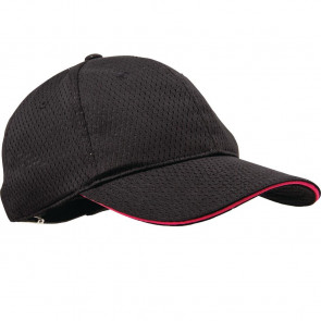 Colour By Chef Works Cool Vent Baseball Cap Black with Berry