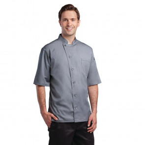 Chef Works Valais Signature Series Unisex Chefs Jacket Grey L