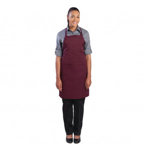 Colour by Chef Works Bib Apron Merlot