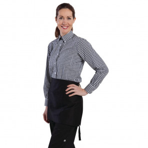 Uniform Works Womens Gingham Shirt Black XL