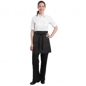 Chef Works Wide Half Waist Apron Pinstripe