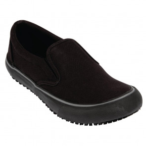 Shoes For Crews Ladies Coated Canvas Slip On 36