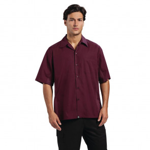 Chef Works Unisex Cool Vent Chef Shirt Merlot L