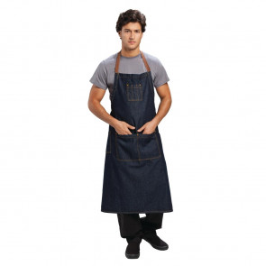 Chef Works Urban Memphis Bib Apron Indigo