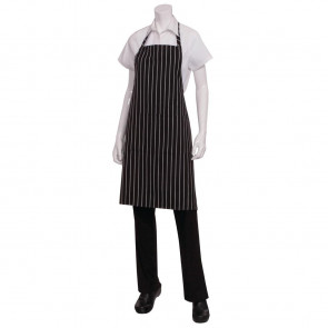 Chef Works Bib Apron Chalk Stripe