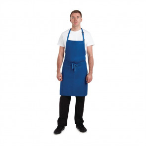 Chef Works Butchers Bib Apron Royal Blue