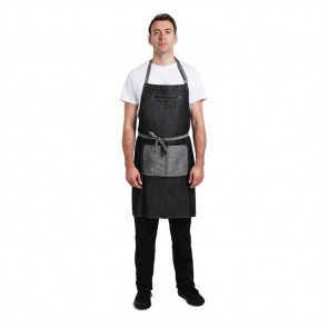 Chef Works Urban Manhattan Bib Apron Black