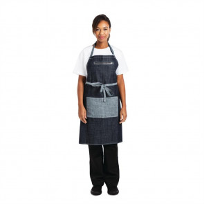 Chef Works Urban Manhattan Bib Apron Indigo