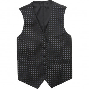 Uniform Works Unisex Dot Waistcoat Blue L