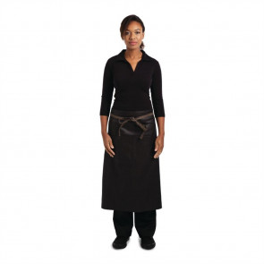 Chef Works Urban Wet Look Boulder Bistro Apron Black and Brown