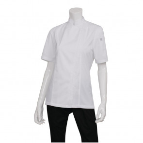 Chef Works Womens Springfield Zip Chefs Jacket White 2XL