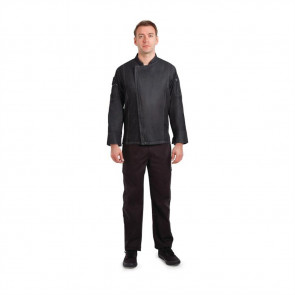 Chef Works Urban Gramercy Unisex Denim Chef Jacket Black M