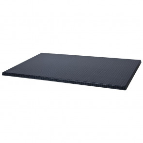 Werzalit Rectangular Table Top Rattan Anthracite 1100mm