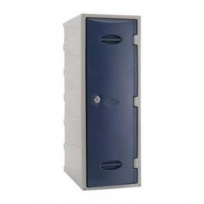 Extreme Plastic Single Door Locker Camlock Blue 900mm