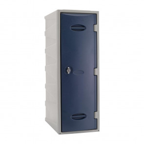 Extreme Plastic Single Door Locker Hasp and Staple Lock Blue 900mm