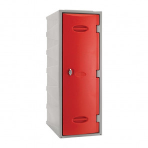 Extreme Plastic Single Door Locker Hasp and Staple Lock Red 900mm