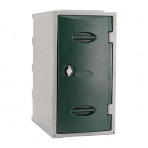 Extreme Plastic Single Door Locker Hasp and Staple Lock Green 600mm
